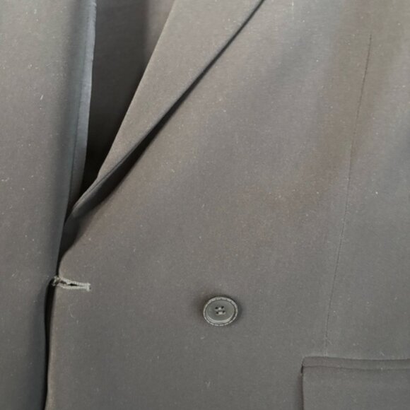 Tombolini Blazer Double Breasted Single Button Italian Black Size 48 IT - Picture 12 of 14